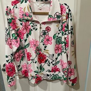 Lilly Pulitzer Floral Jacket - Pink, Green, White
NWOT